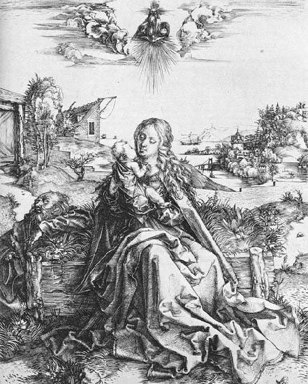 Albrecht Durer The Virgin with the Dragonfly Norge oil painting art